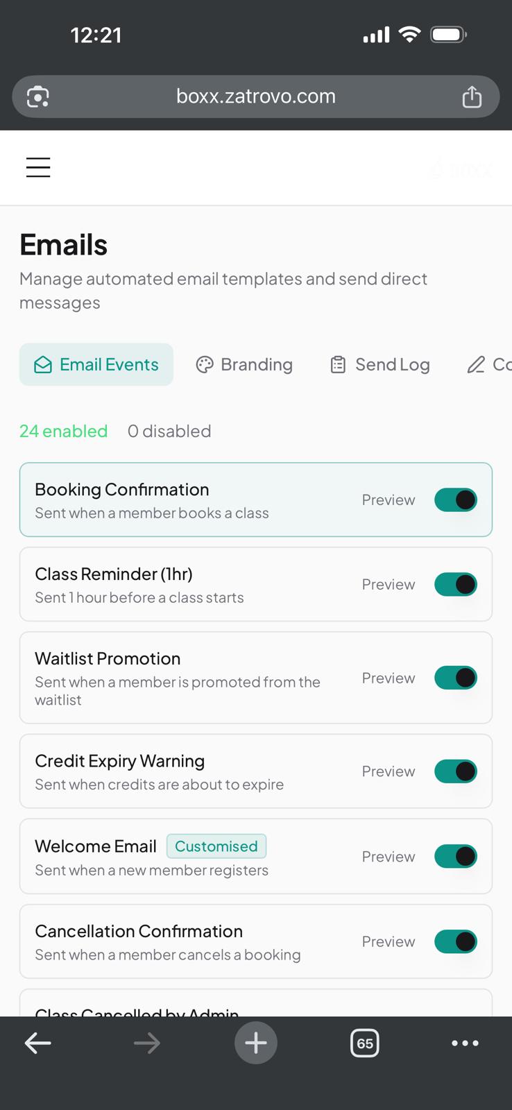 Shared Messaging Inbox on mobile